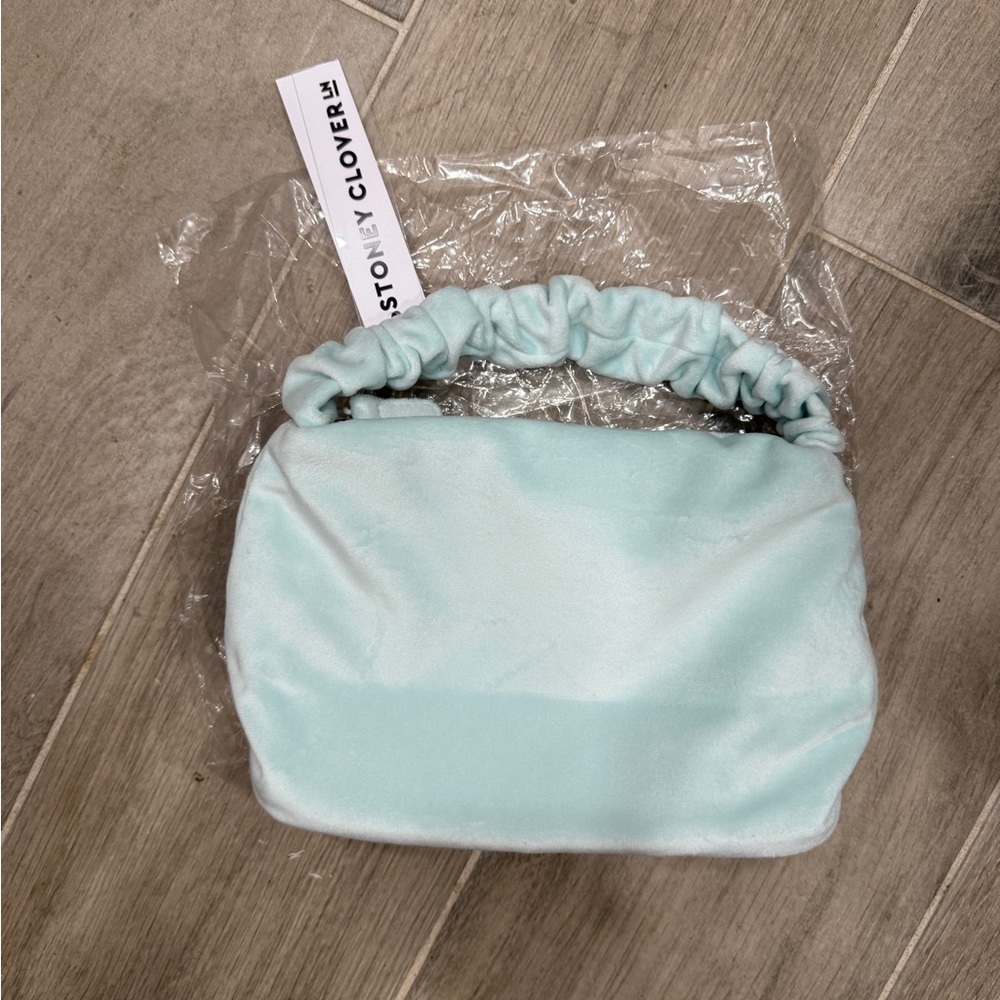 Stoney Clover Lane Velvet Handle Bag - Cloud